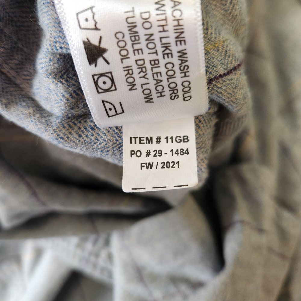 Orvis Fairbanks Shirt Mens Med Light Check Flannel Button Up SUEDED ELBOW Patch - Picture 14 of 14